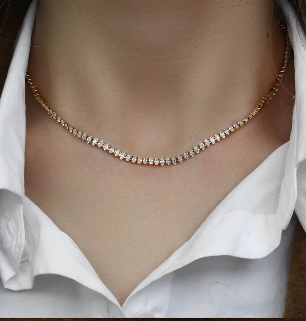 Zircon Stack necklace