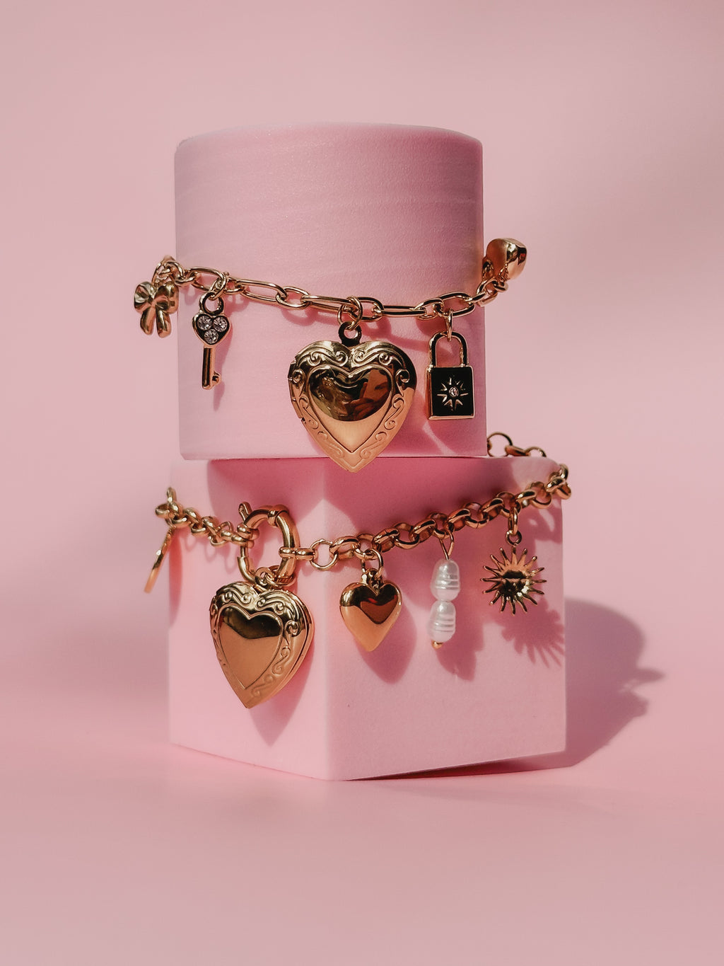 Love Lock charm bracelet