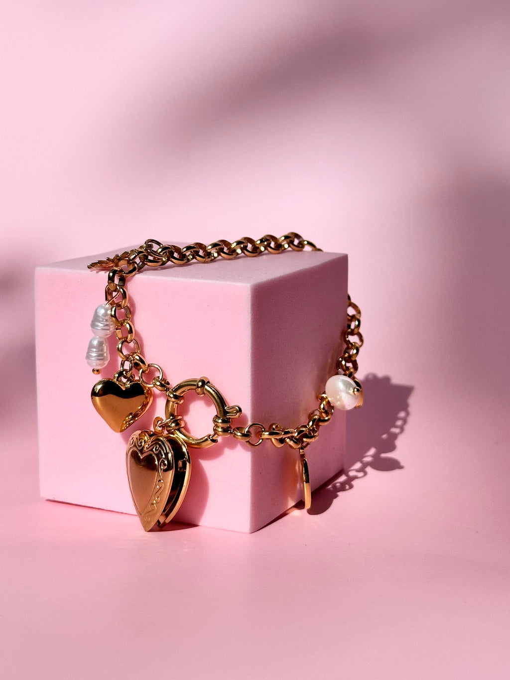 Love Lock charm bracelet