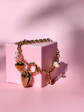 Love Lock charm bracelet